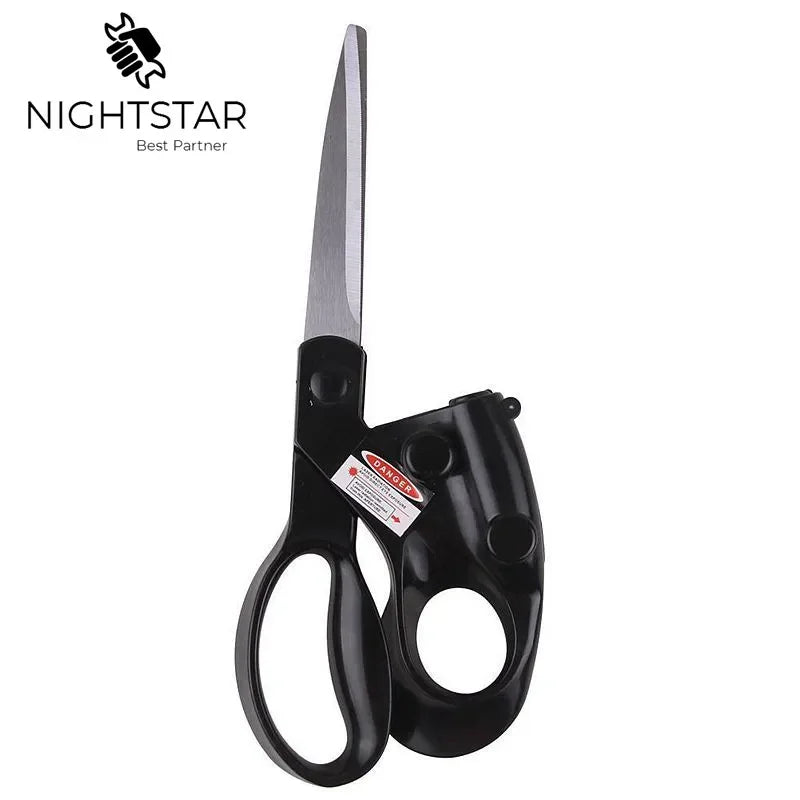 2025 Popular New Professional Laser Guided Scissors for Home Crafts Wrapping Gifts Fabric Sewing Cut Straight Fast Scissor Shear