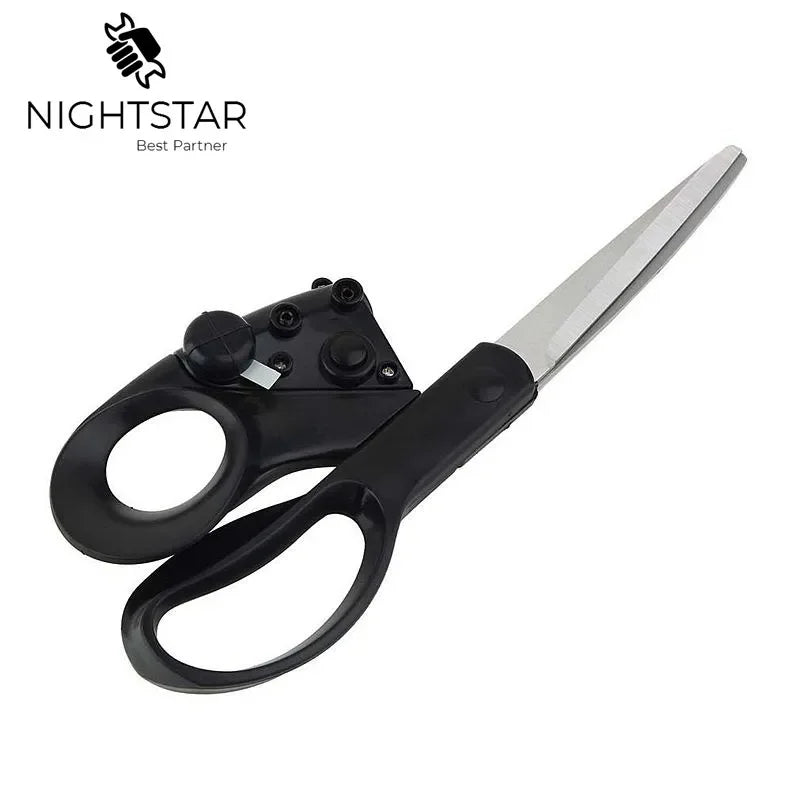 2025 Popular New Professional Laser Guided Scissors for Home Crafts Wrapping Gifts Fabric Sewing Cut Straight Fast Scissor Shear
