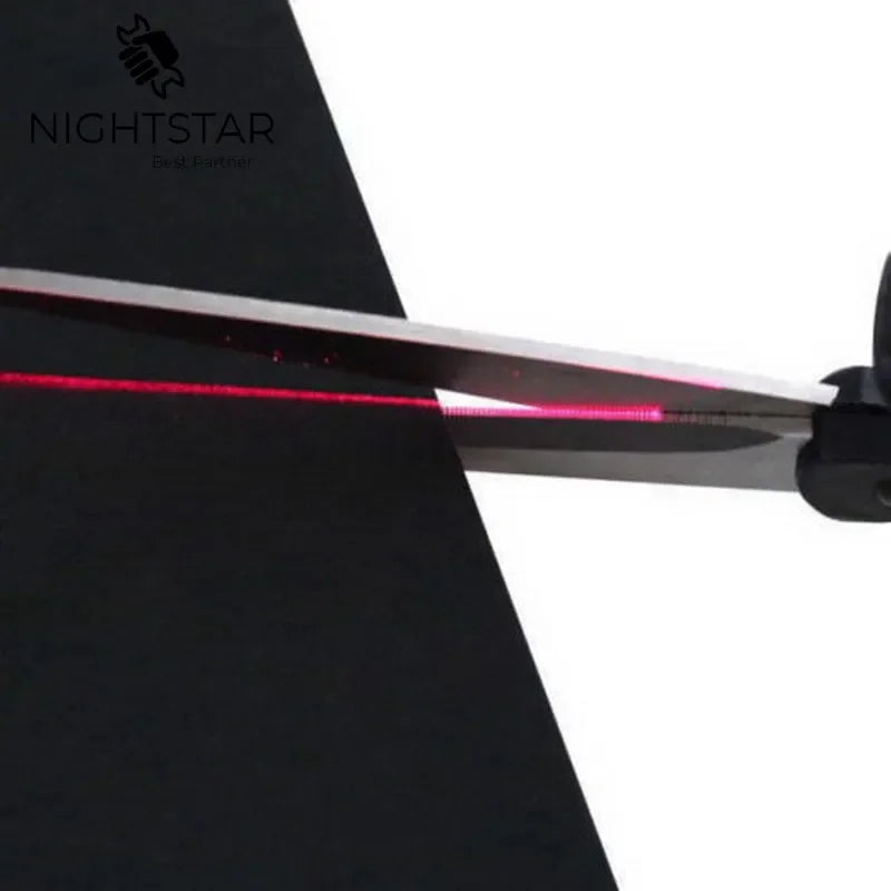2025 Popular New Professional Laser Guided Scissors for Home Crafts Wrapping Gifts Fabric Sewing Cut Straight Fast Scissor Shear